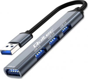 HUB USB Qoltec HUB adapter USB 3.0 4w1 | USB 3.0 | 3x USB 2.0 1