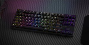 Klawiatura Genesis KLAWIATURA DLA GRACZY GENESIS THOR 404 TKL US PODŚWIETLENIE RGB MECHANICZNA CZARNA KAILH BOX BROWN 1