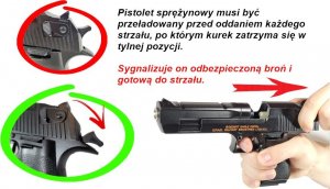 tomdorix Desert Eagle Pistolet Metalowy Na Kulki 6mm. FULL Metal 3