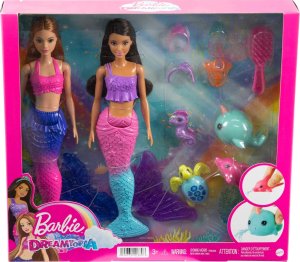 Lalka Barbie Mattel Syrenia Przygoda 2 Lalki I Akcesoria HBW89 1