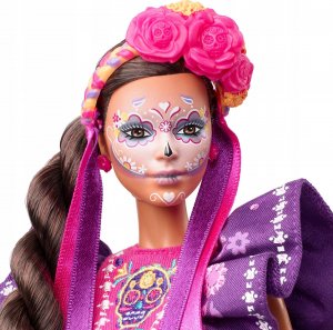 Lalka Barbie Mattel kolekcjonerska Dia De Muertos 2022 HBY09 + Signature DIA DE MUERTOS 2022 ken HBY10 3