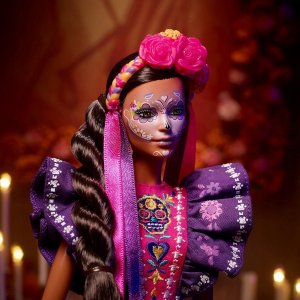Lalka Barbie Mattel kolekcjonerska Dia De Muertos 2022 HBY09 + Signature DIA DE MUERTOS 2022 ken HBY10 5