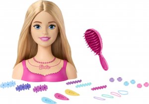 Lalka Barbie Mattel Głowa do stylizacji i akcesoria blond HMD88 1