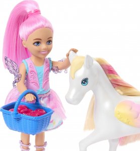 Lalka Barbie Mattel Chelsea A Touch of Magic Szczypta magii Zestaw z lalką i akcesoriami HNT67 1