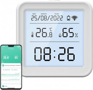 Gosund Inteligentny czujnik temperatury i wilgotności Wi-Fi Gosund S6 (ekran LCD, podświetlenie) 2