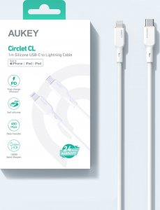Kabel USB Aukey USB-C - Lightning 1.8 m Biały (CB-SCL2) 7