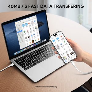 Kabel USB Aukey USB-C - Lightning 1.8 m Biały (CB-SCL2) 8