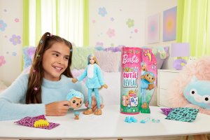 Lalka Barbie Mattel Cutie Reveal Miś-Delfin Seria Kostiumy Zwierzaczki HRK25 3