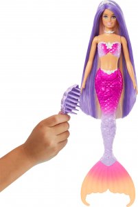 Lalka Barbie Mattel Malibu Syrenka Zmiana koloru HRP97 3