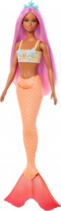 Lalka Barbie Mattel Syrenka Lalka Pomarańczowy ogon HRR05 1