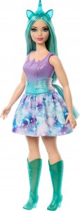 Lalka Barbie Mattel Jednorożec Lalka Fioletowo-turkusowy strój HRR15 1