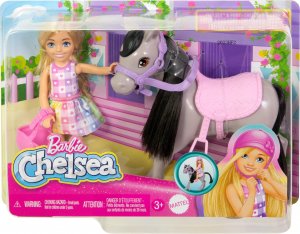 Lalka Barbie Mattel Chelsea Lalka + kucyk HTK29 5