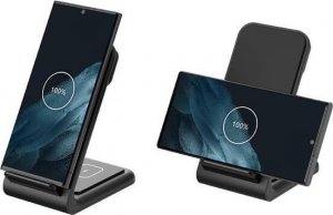 Ładowarka Crong Ładowarka bezprzewodowa 3w1 do iPhone, Samsung & Android, Galaxy Watch i słuchawek TWS 4