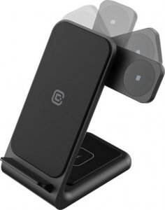 Ładowarka Crong Ładowarka bezprzewodowa 3w1 do iPhone, Samsung & Android, Galaxy Watch i słuchawek TWS 5