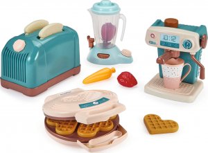 Ecoiffier Zestaw do kuchni dla dzieci toster ekspres gofrownica blender + akcesoria 15 elementów 2