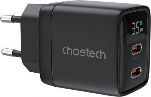 Ładowarka Choetech Ładowarka sieciowa GAN USB-C-USB-C Choetech PD6051 (czarna) 1