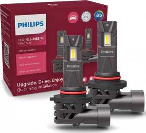 Philips PHILIPS ŻARÓWKI LED HB3 HB4 ULTINON ACCESS 6000K ŁATWY MONTAŻ PLUG&PLAY 2SZT 1