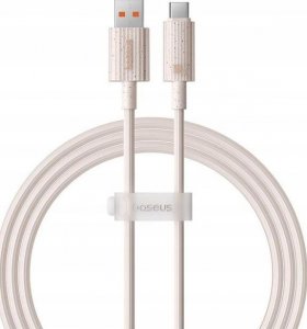 Kabel USB Baseus Baseus Habitat Series Fast Charging Cable USB to Type-C 100W 2m Wheat Pink 1