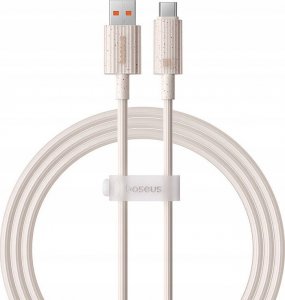 Kabel USB Baseus USB-A - USB-C 1 m Różowy (P10360203421-00) 2