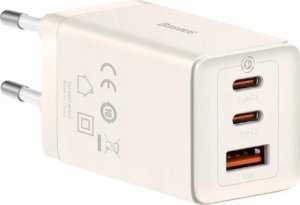 Ładowarka Baseus DZ-EU KA Baseus GaN5 Ultra Fast Charger 2C+U 65W EU Set Stellar White (Include：Baseus Xiaobai series fast charging Cable Type-C to Type-C 100W(20V/5A) 1m Stellar White） 4
