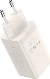 Ładowarka Baseus DZ-EU KA Baseus GaN5 Ultra Fast Charger 2C+U 65W EU Set Stellar White (Include：Baseus Xiaobai series fast charging Cable Type-C to Type-C 100W(20V/5A) 1m Stellar White） 5