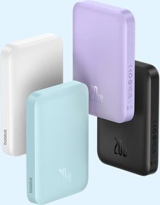 Powerbank Baseus OS-Baseus Magnetic Mini Air Wireless Fast Charge Power Bank 6000mAh 20W Cluster Black（With Simple Series Charging Cable Type-C to Type-C (20V/3A) 30cm Black) 13