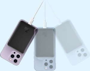 Powerbank Baseus OS-Baseus Magnetic Mini Air Wireless Fast Charge Power Bank 6000mAh 20W Cluster Black（With Simple Series Charging Cable Type-C to Type-C (20V/3A) 30cm Black) 14