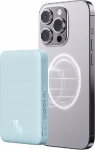 Powerbank Baseus OS-Baseus Magnetic Mini Air Wireless Fast Charge Power Bank 10000mAh 20W Galaxy Blue（With Simple Charging Cable Type-C to Type-C (20V/3A) 30cm White) 2