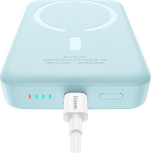 Powerbank Baseus OS-Baseus Magnetic Mini Air Wireless Fast Charge Power Bank 10000mAh 20W Galaxy Blue（With Simple Charging Cable Type-C to Type-C (20V/3A) 30cm White) 3
