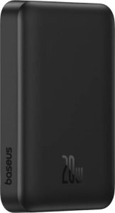 Powerbank Baseus OS-Baseus Magnetic Mini Air Wireless Fast Charge Power Bank 10000mAh 20W Cluster Black（With Simple Charging Cable Type-C to Type-C (20V/3A) 30cm Black) 2