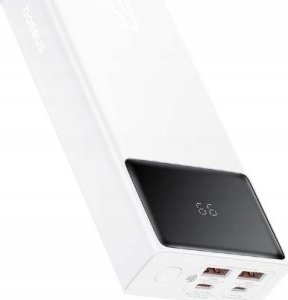 Powerbank Baseus OS-Baseus Star-Lord Digital Display Fast Charging Power Bank 20000mAh 65W Moon White（With Simple Series Charging Cable USB to Type-C 3A 0.3m White） 6