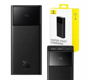 Powerbank Baseus OS-Baseus Star-Lord Digital Display Fast Charging Power Bank 20000mAh 30W Cluster Black（With Simple Series Charging Cable USB to Type-C 3A 0.3m Black） 12