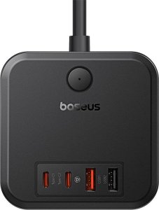 Ładowarka Baseus OS-Baseus PowerCombo Cube Power Strip 3AC+2U+2C 30W 1.5m EU Cluster Black 2