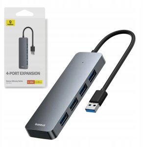 HUB USB Baseus Baseus UltraJoy Series 4-Port HUB Lite 15cm Space Grey（USBA to USB3.0*4） 3