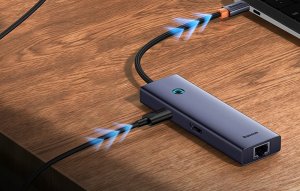 Stacja/replikator Baseus UltraJoy 6w1 USB-C (B00052802811-00) 8