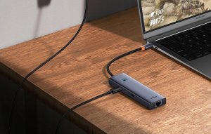 Stacja/replikator Baseus UltraJoy 6w1 USB-C (B00052802811-00) 9