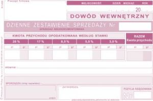 Michalczyk & Prokop Dzienne zestawienie sprzedaĹĽy nieudokumentowanej Typ R5 2