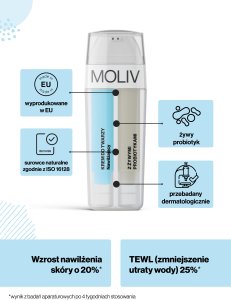 MOLIV Krem do twarzy nawilżający z żywymi probiotykami 30ml 8
