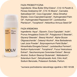 MOLIV Odżywczy krem do twarzy z żywymi probiotykami 30ml 5