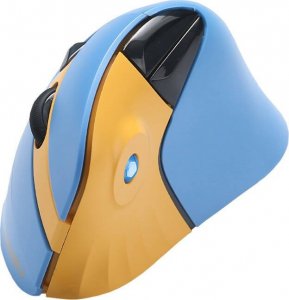 Mysz Dareu Bezprzewodowa mysz pionowa Dareu LM138G 2.4G 800-1600 DPI (niebiesko-żółta) 3