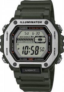 Zegarek Casio Zegarek męski Casio MWD-110H-3AVEF zielony 1