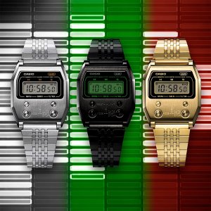 Zegarek Casio Zegarek męski Casio A1100G-5EF złoty 6