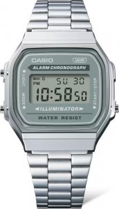 Zegarek Casio Zegarek dla dzieci Casio A168WA-3AYES srebrny 4