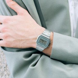 Zegarek Casio Zegarek dla dzieci Casio A168WA-3AYES srebrny 5