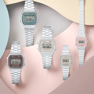 Zegarek Casio Zegarek dla dzieci Casio A168WA-3AYES srebrny 6