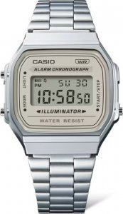 Zegarek Casio Zegarek dla dzieci Casio A168WA-8AYES srebrny 4
