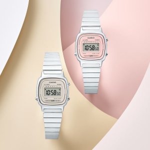 Zegarek Casio Zegarek damski Casio LA670WEA-8AEF srebrny 6