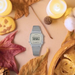 Zegarek Casio Zegarek damski Casio LA670WEA-8AEF srebrny 8