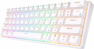 Klawiatura Royal Kludge Klawiatura mechaniczna Royal Kludge RK61 RGB, red switch (biała) 10