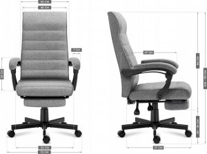 Krzesło biurowe MarkAdler Fotel Obrotowy Biurowy Nowoczesny Boss 4.4 6